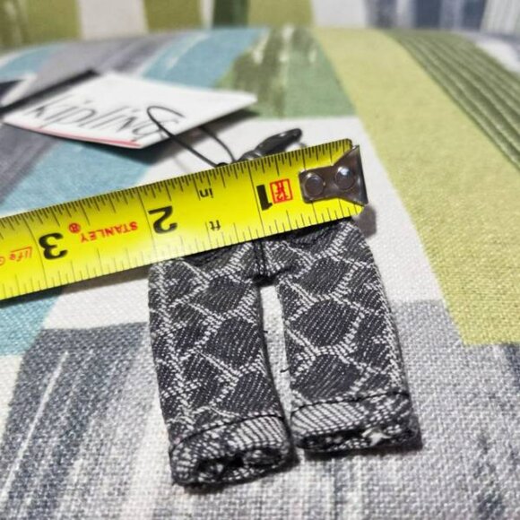 Kipling Jeans Keychain In Black Cotton - Picture 6 of 6